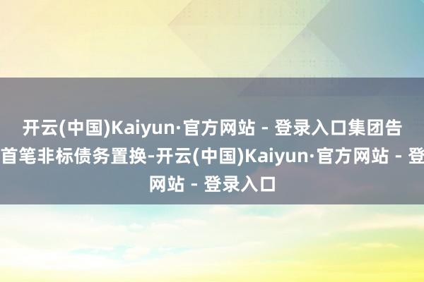 开云(中国)Kaiyun·官方网站 - 登录入口集团告成完成首笔非标债务置换-开云(中国)Kaiyun·官方网站 - 登录入口